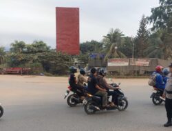Polsek Batu Ampar Gelar Strong Point Pagi, Arus Lalu Lintas di Titik Rawan Berjalan Lancar