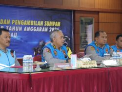 Polda Kepri Gelar Penandatanganan Pakta Integritas dan Pengambilan Sumpah Seleksi Bintara Brimob TA 2026