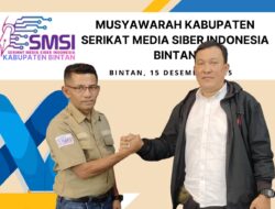 Arianto Pandiangan Pimpin SMSI Bintan, Roby Kurniawan Masuk Dewan Pembina