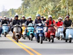 March of the Mods 2026 Panaskan Batam, Amsakar Achmad Turun Langsung Bersama Komunitas Vespa