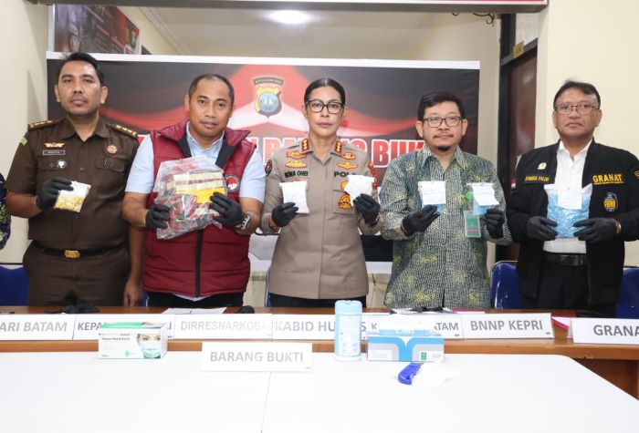 Ribuan Ekstasi, Sabu hingga Vape Etomidate Dimusnahkan! Polda Kepri Klaim Selamatkan 3.414 Jiwa