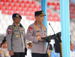 Kapolri Pimpin Apel Ojol dan Buruh di Sumsel, Tekankan Pentingnya Jaga Persatuan