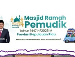 Masjid Jadi Rest Area Mudik! Kemenag Kepri Siapkan 62 Titik Singgah Pemudik