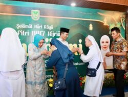 Di Balik Antrean Panjang Lebaran: Hangatnya Pertemuan Amsakar dan Warga Batam di Hari yang Fitri