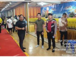 Polsek Lubuk Baja Amankan Ritual Qing Ming di Batam, 800 Umat Beribadah Khidmat