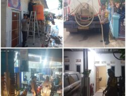 Hari ke-84, Polsek Batu Ampar Kawal Distribusi Air Bersih untuk Warga Terdampak