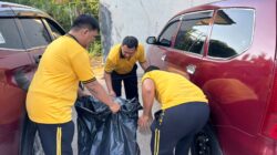 Gotong Royong di Pasar Melcem, Polisi dan Warga Dukung Batam ASRI