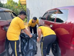 Gotong Royong di Pasar Melcem, Polisi dan Warga Dukung Batam ASRI