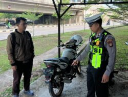 Satlantas Polresta Barelang Tindak Pengguna Knalpot Brong di Sejumlah Titik Kota Batam