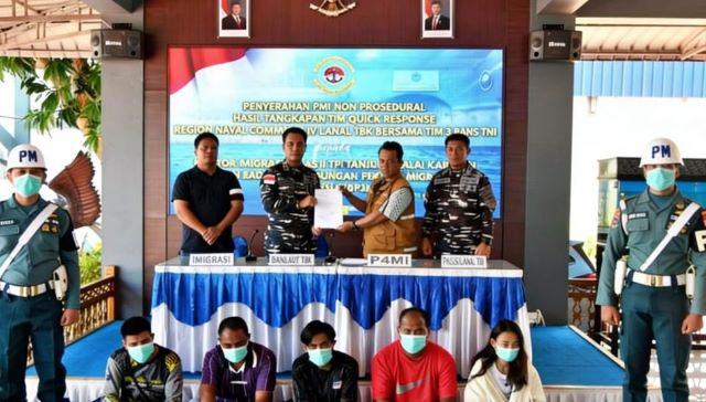 Terbongkar! Jalur Tikus PMI Ilegal di Karimun Digerebek TNI AL Dini Hari
