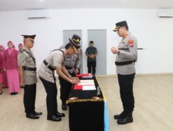 Kapolresta Barelang Pimpin Sertijab Sejumlah Pejabat dan Lantik Kapolsek Bandara Hang Nadim