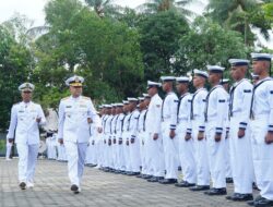Satdik 1 Kodiklatal Tanjung Uban Lantik Prajurit Dikmata TNI AL Angkatan XLVI