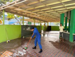 Satpolairud Polresta Barelang Gelar Bakti Bersih di Tanjung Teritip dan Tanjung Uma