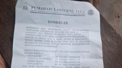 Viral! Tarif Sampah di Sekupang Batam Tembus Rp497 Ribu, Warga Heboh, DLH Buka Suara