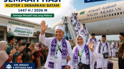 Jemaah Haji Kloter 1 Debarkasi Batam Jadi yang Pertama Tiba di Tanah Air, Mendarat 1 Juni di Hang Nadim