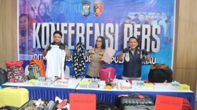 Polda Kepri Sikat Importir Barang Bekas Ilegal dari Singapura, Ratusan Sepatu dan Pakaian Disita