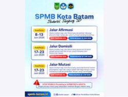 SPMB SD Negeri Batam 2026 Dibuka Juni! Jalur Domisili 80 Persen, Orang Tua Wajib Catat Jadwal Ini