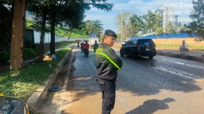 Sat Samapta Polresta Barelang Patroli Antisipasi Banjir dan Pohon Tumbang Pasca Hujan