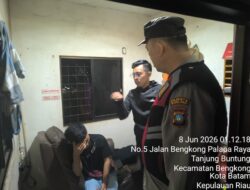 Respon Laporan 110, Polsek Bengkong Amankan Terduga Pelaku Pencurian yang Diamankan Warga