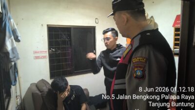 Respon Laporan 110, Polsek Bengkong Amankan Terduga Pelaku Pencurian yang Diamankan Warga