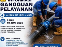 Pergeseran Tanah Rusak Sambungan Pipa, ABH Kerahkan Tim Teknis