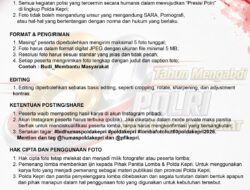 PFI Kepri dan Polda Kepri Gelar Lomba Foto HUT ke-80 Bhayangkara, Total Hadiah Belasan Juta Rupiah