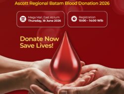 Ascott Regional Batam Gandeng PMI, Targetkan Ratusan Pendonor di Mega Mall Batam