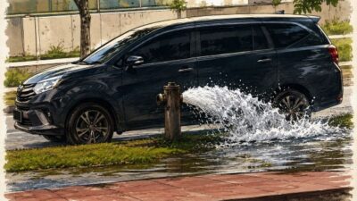 Aksi Rayap Besi Makin Nekat! Tutup Hydrant di Pasir Putih Batam Raib, Air Menyembur Deras