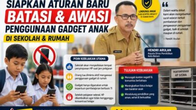 Awas! Disdik Batam Bakal Batasi Penggunaan Gadget Anak di Sekolah dan Rumah
