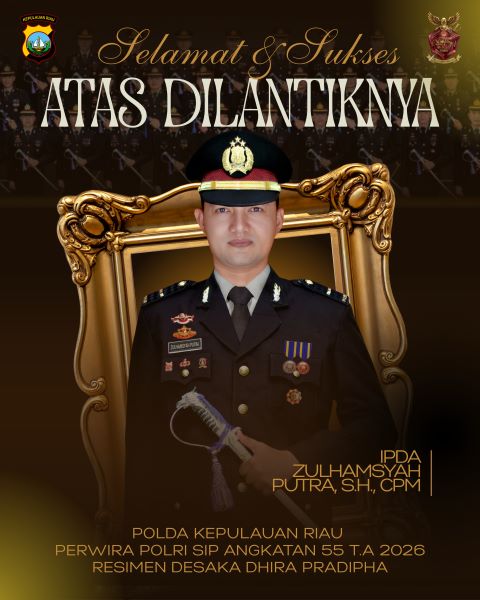 Kisah Haru IPDA Zulhamsyah Putra, Anak Pedagang Tunanetra Kini Resmi Jadi Perwira Polri Kebanggaan Kepri