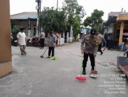 Sambut Hari Bhayangkara ke-80, Polresta Barelang Gelar Bakti Religi Bersihkan Rumah Ibadah