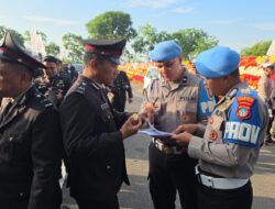 Sipropam Polresta Barelang Periksa Kesiapan Personel Upacara dan Defile Hari Bhayangkara ke-80