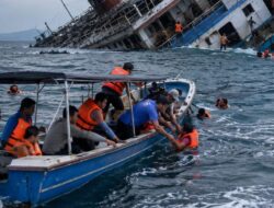 Cuaca Buruk, Kapal Angkutan Barang Tenggelam di Perairan Laut Lansik Lingga, Seluruh ABK Selamat
