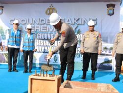Kapolda Kepri Letakkan Batu Pertama Gedung Satpas Prototipe Polresta Barelang, Tingkatkan Pelayanan SIM