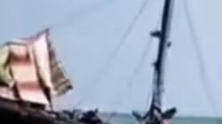 Cuaca Buruk, Kapal Angkutan Barang Tenggelam di Perairan Laut Lansik Lingga, Seluruh ABK Selamat