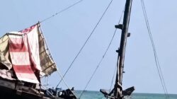 Cuaca Buruk, Kapal Angkutan Barang Tenggelam di Perairan Laut Lansik Lingga, Seluruh ABK Selamat