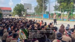Tanamkan Karakter Sejak Dini, Polsek Sekupang Bekali 480 Siswa Baru SMAN 1 Batam dengan Edukasi Kamtibmas