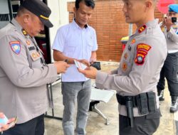 Sipropam Polresta Barelang Sidak Disiplin Personel Polsek Bandara Hang Nadim, Tak Temukan Pelanggaran