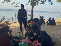 Patroli Humanis di Pantai Nongsa, Polisi Ingatkan Pengunjung Jaga Keselamatan dan Barang Berharga