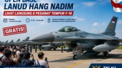 Jangan Lewatkan! Warga Batam Bisa Lihat 6 Pesawat Tempur F-16 dari Dekat di Bandara Hang Nadim, Gratis!