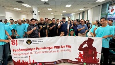 81 Deportan WNI Tiba di Batam, KJRI Johor Bahru Beri Tiket Ferry Gratis Jelang HUT RI