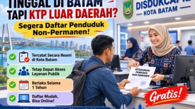 Tinggal di Batam tapi Belum Pindah KTP? Ini Cara Daftar Penduduk Non-Permanen Secara Gratis