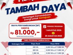 Sambut HUT Ke-81 RI, PLN Batam Beri Promo Tambah Daya Listrik Hanya Rp81 Ribu