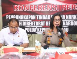 Polda Kepri Ungkap 6 Kasus Narkotika, 11 Tersangka Diciduk