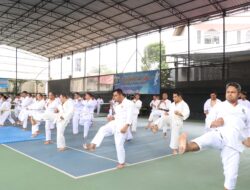 121 Personel Polresta Barelang Ikuti Ujian Bela Diri untuk Kenaikan Pangkat