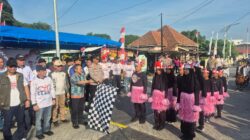 Polsek Belakang Padang Kawal Lomba Gerak Jalan, Pastikan Perayaan HUT ke-81 RI Berlangsung Aman