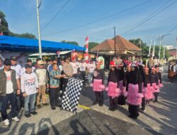 Polsek Belakang Padang Kawal Lomba Gerak Jalan, Pastikan Perayaan HUT ke-81 RI Berlangsung Aman