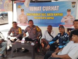 Jumat Curhat Polsek Batu Ampar, Warga Jodoh Square Diajak Bersinergi Jaga Kamtibmas