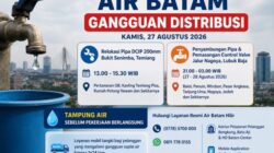 Krisis Air di Batam Belum Usai! Setelah Sejumlah Wilayah Mati Air, Gangguan Baru Mengancam Baloi hingga Nagoya