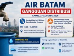 Krisis Air di Batam Belum Usai! Setelah Sejumlah Wilayah Mati Air, Gangguan Baru Mengancam Baloi hingga Nagoya
